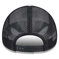Casquette de camionneur réglable en mousse A-Frame 9FORTY New Era pour hommes, blanc/noir, Sacramento Kings Court Sport