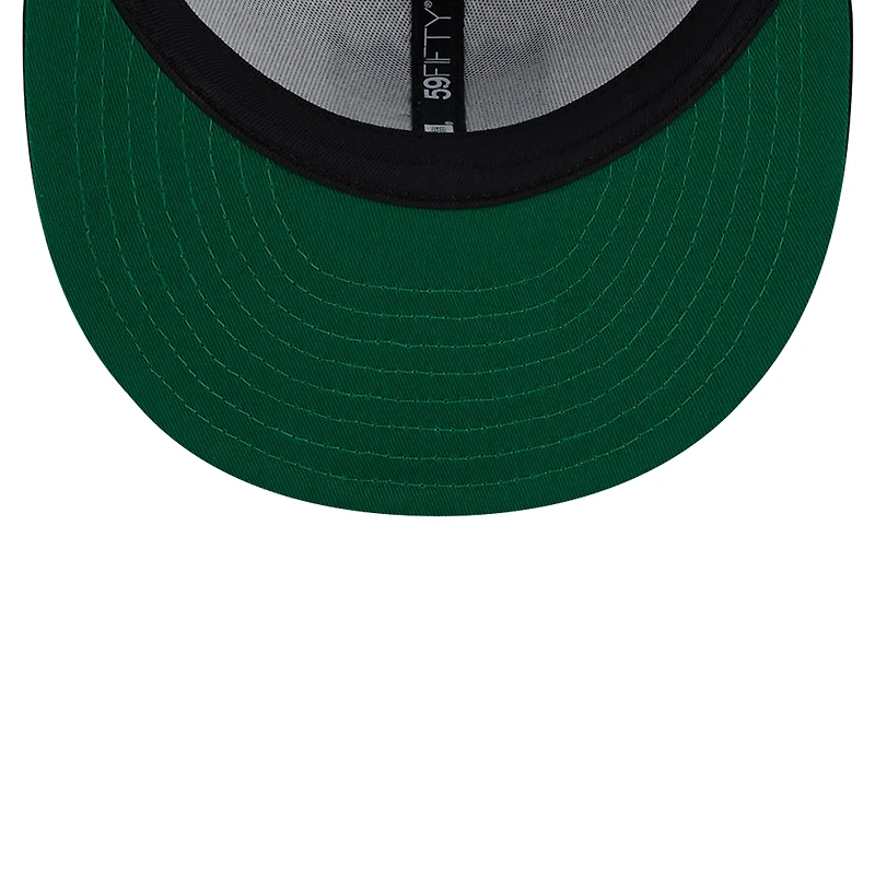 Men's New Era White/Black Sacramento Kings Throwback 2Tone 59FIFTY Fitted Hat