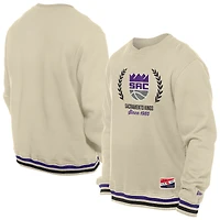 Sweat-shirt à capuche rétro blanc Sacramento Kings de New Era pour homme