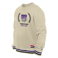 Sweat-shirt à capuche rétro blanc Sacramento Kings de New Era pour homme