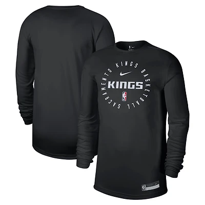 Men's Nike Black Sacramento Kings 2024/25 Legend On-Court Practice Long Sleeve T-Shirt