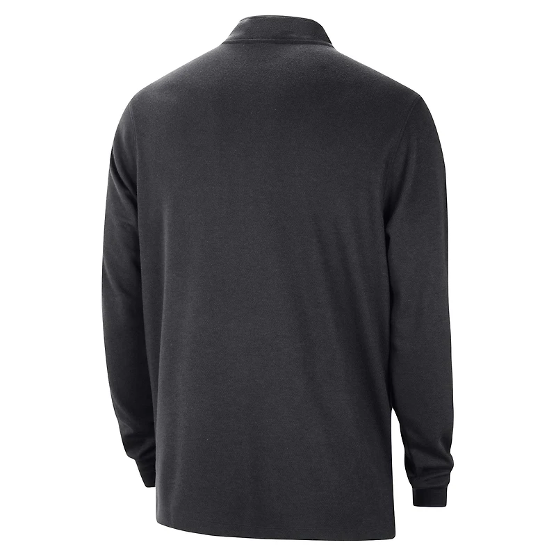 Veste Nike Authentic Performance demi-zip noire pour homme Sacramento Kings