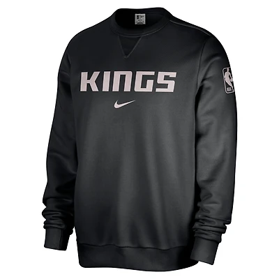 Sweat-shirt Nike noir Sacramento Kings Courtside Standard Issue Performance pour homme