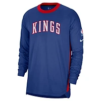 Men's Nike Blue Sacramento Kings 2024/25 City Edition Authentic Pregame Performance Long Sleeve Shooting T-Shirt