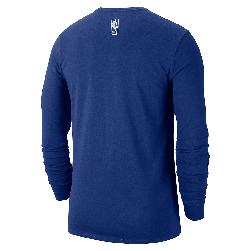 T-shirt à manches longues Nike City Edition Essential Logo Sacramento Kings 2024/25 bleu pour homme