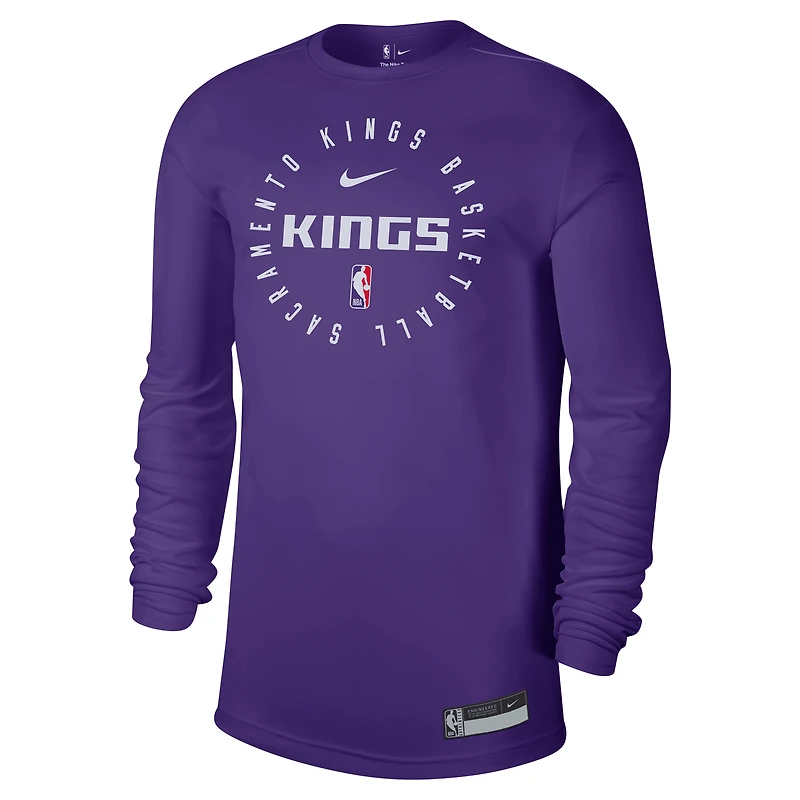 Men's Nike Purple Sacramento Kings 2024/25 Legend On-Court Practice Long Sleeve T-Shirt
