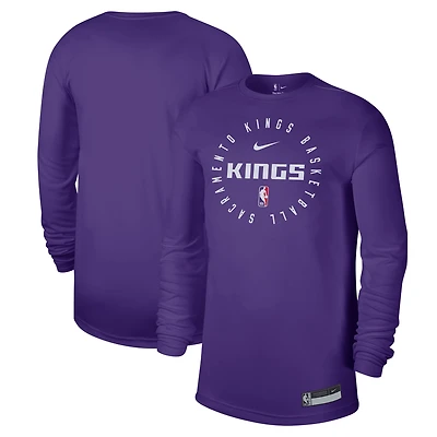 Men's Nike Purple Sacramento Kings 2024/25 Legend On-Court Practice Long Sleeve T-Shirt
