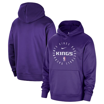 Men's Nike Purple Sacramento Kings 2024/25 Spotlight On-Court Practice Performance Pullover Hoodie