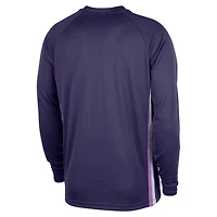 Men's Nike  Purple Sacramento Kings 2025/26 City Edition Authentic Pregame Dri-FIT Long Sleeve Shooting T-Shirt