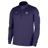 Haut Nike violet Sacramento Kings 2025/26 City Edition Remix Authentic Coaches Dri-FIT à demi-zip pour homme