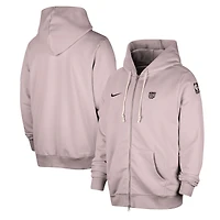 Veste à capuche entièrement zippée Nike Purple Sacramento Kings Authentic Standard Issue pour homme