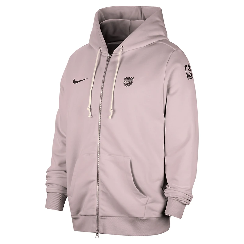 Veste à capuche entièrement zippée Nike Purple Sacramento Kings Authentic Standard Issue pour homme