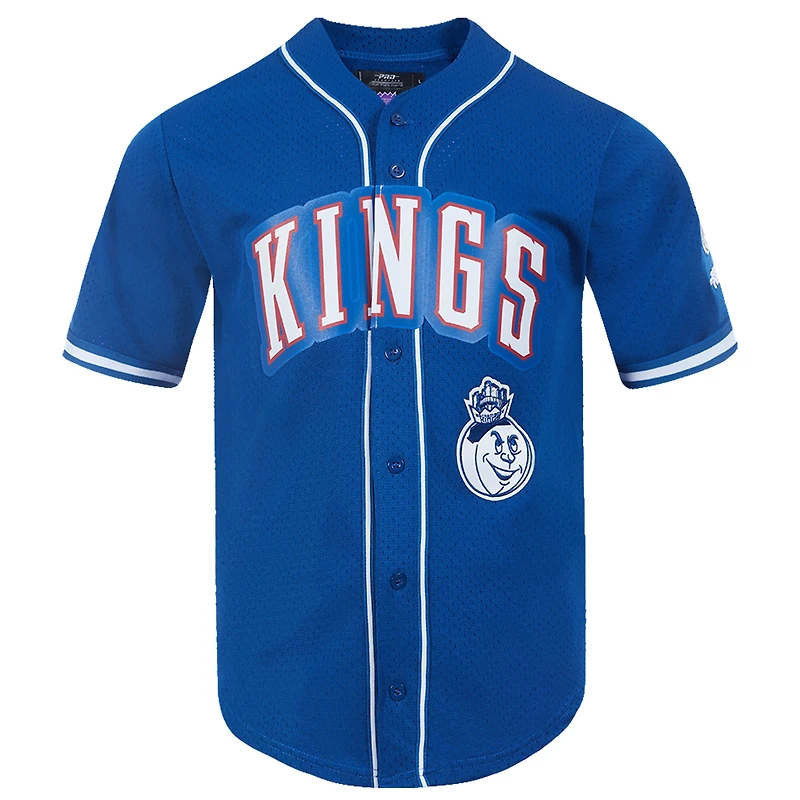 Maillot de baseball en maille Pro Standard bleu pour homme des Sacramento Kings 2024/25 City Edition