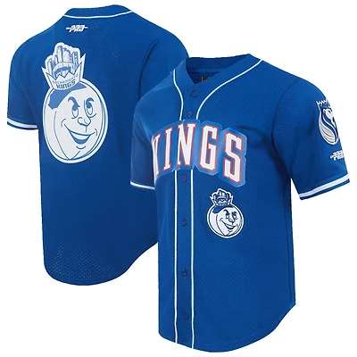 Maillot de baseball en maille Pro Standard bleu pour homme des Sacramento Kings 2024/25 City Edition