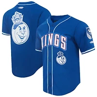 Maillot de baseball en maille Pro Standard bleu pour homme des Sacramento Kings 2024/25 City Edition