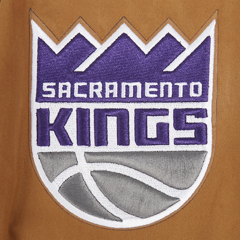 Veste zippée complète Pro Standard Brown Sacramento Kings pour homme