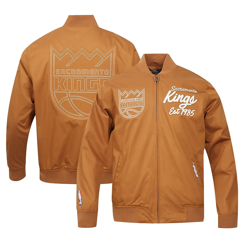 Men's Pro Standard Brown Sacramento Kings Paint The City Full-Zip Jacket
