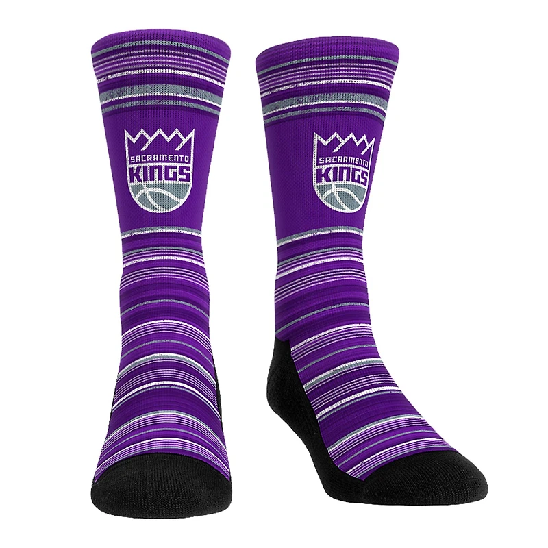 Pack combiné de chaussettes et caleçons boxeurs Rock Em Socks pour hommes Sacramento Kings Primary Crew