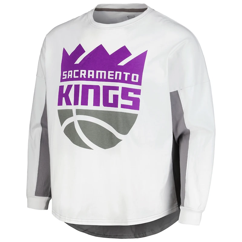 Sweat-shirt blanc Stadium Essentials pour hommes des Sacramento Kings Rally