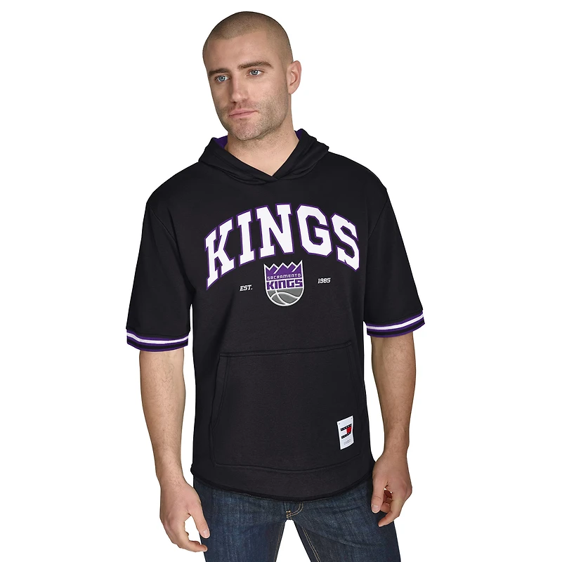 Sweat à capuche manches courtes en molleton français Paul Sacramento Kings noir Tommy Jeans pour homme