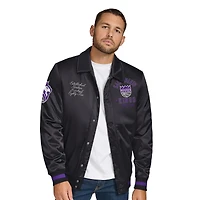 Veste universitaire à boutons-pression et appliqués en point de chaînette Jacob pour homme Tommy Jeans Purple Sacramento Kings