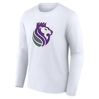 Men's  White Sacramento Kings Alternate Logo Long Sleeve T-Shirt