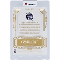 Carte autographiée de Peja Stojakovic (Sacramento Kings) 2022-23 Panini Flawless Excellence Signatures Ruby #ES-PJS #7/15