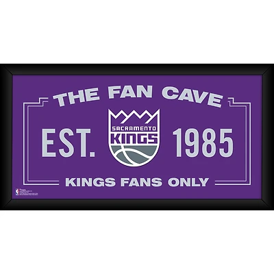 Sacramento Kings Framed 10" x 20" Fan Cave Collage