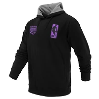 Unisex FISLL Black Sacramento Kings Logoman Shadow Collection Pullover Hoodie