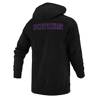 Unisex FISLL Black Sacramento Kings Logoman Shadow Collection Pullover Hoodie
