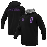 Unisex FISLL Black Sacramento Kings Logoman Shadow Collection Pullover Hoodie