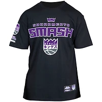 Unisex Hyperfly Black Sacramento Kings NBA x My Hero Academia All Might Smash T-Shirt