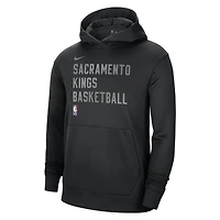 Unisex Nike Black Sacramento Kings 2023/24 Performance Spotlight On-Court Practice Pullover Hoodie
