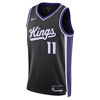 Maillot de joueur unisexe Nike Domantas Sabonis noir des Sacramento Kings Swingman - Édition Icon