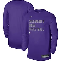 T-shirt à manches longues unisexe Nike violet Sacramento Kings 2023/24 Legend On-Court Practice