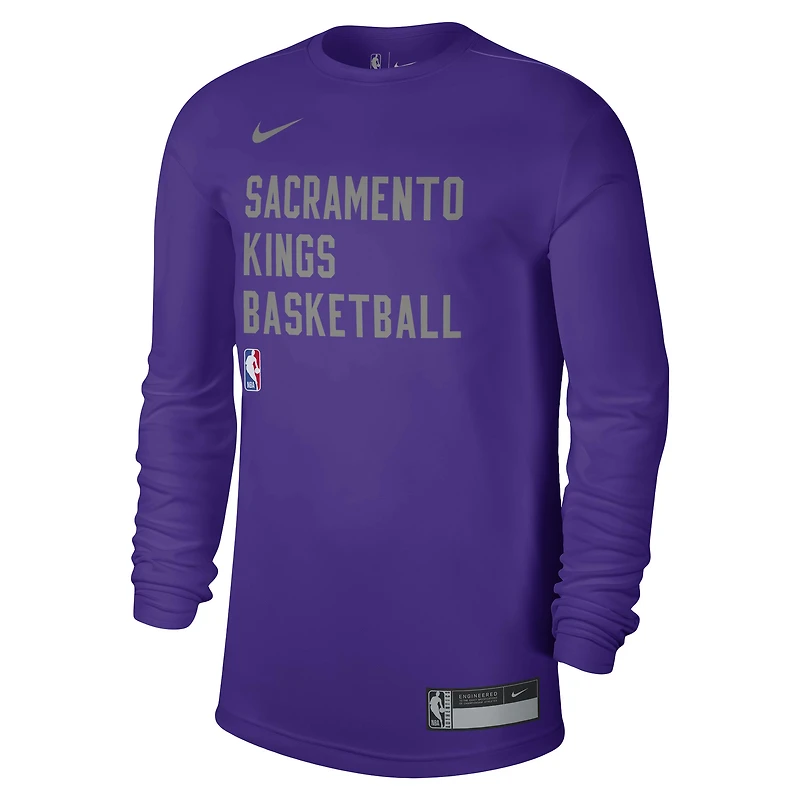 T-shirt à manches longues unisexe Nike violet Sacramento Kings 2023/24 Legend On-Court Practice