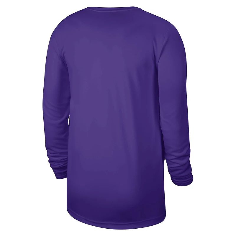 T-shirt à manches longues unisexe Nike violet Sacramento Kings 2023/24 Legend On-Court Practice