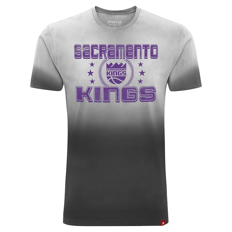 Unisex Sportiqe Black Sacramento Kings Bingham Sun-Fade T-Shirt