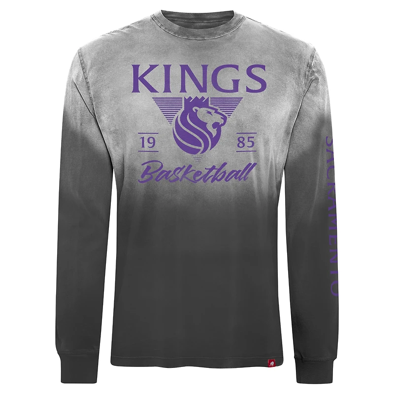 Unisex Sportiqe Black Sacramento Kings Mohave Sun-Dipped Long Sleeve T-Shirt
