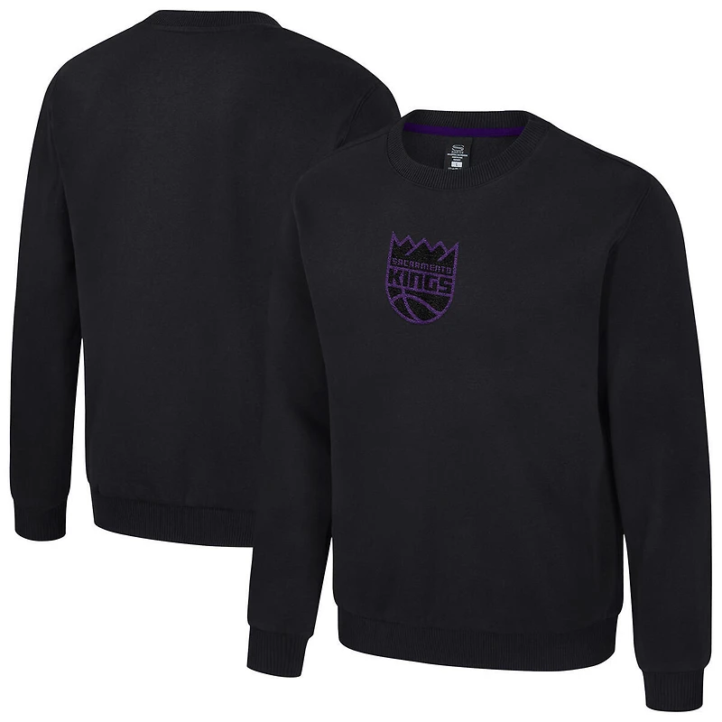 Unisex Stadium Essentials Black Sacramento Kings Club Level Chenille Sweatshirt