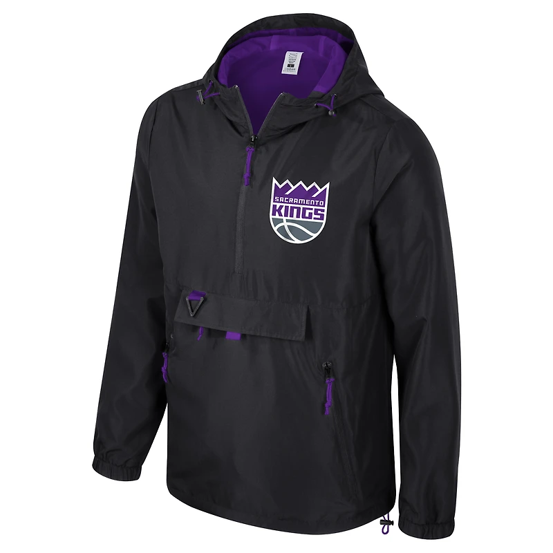 Unisex Stadium Essentials Black Sacramento Kings Compete Quarter-Zip Hoodie Jacket