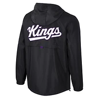 Unisex Stadium Essentials Black Sacramento Kings Compete Quarter-Zip Hoodie Jacket