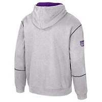 Unisex Stadium Essentials Heather Gray Sacramento Kings Monument Pullover Hoodie