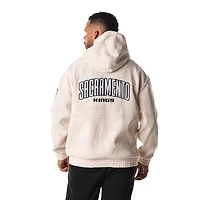 Unisex The Wild Collective  Cream Sacramento Kings Corduroy Tri-Blend Pullover Hoodie