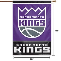WinCraft Sacramento Kings 28 "x 40" Bannière verticale simple face avec logo principal