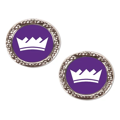 WinCraft Sacramento Kings Round Team Post Earring
