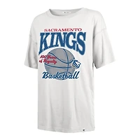 Women's '47  White Sacramento Kings City Edition Down Court Sadie T-Shirt