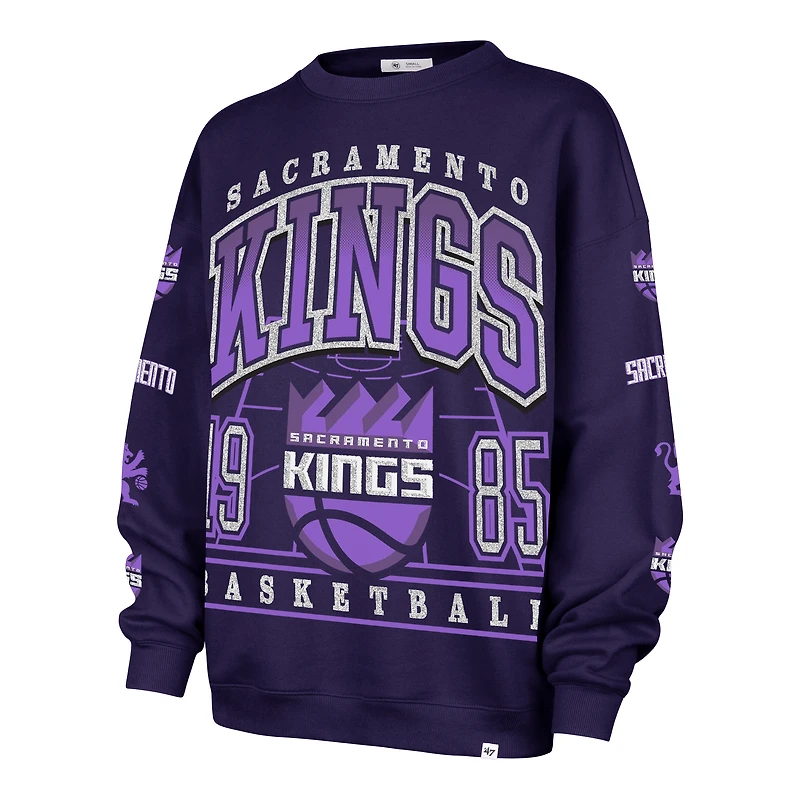 Women's '47  Purple Sacramento Kings 2025/26 City Edition Go Big Oversized Sweatshirt