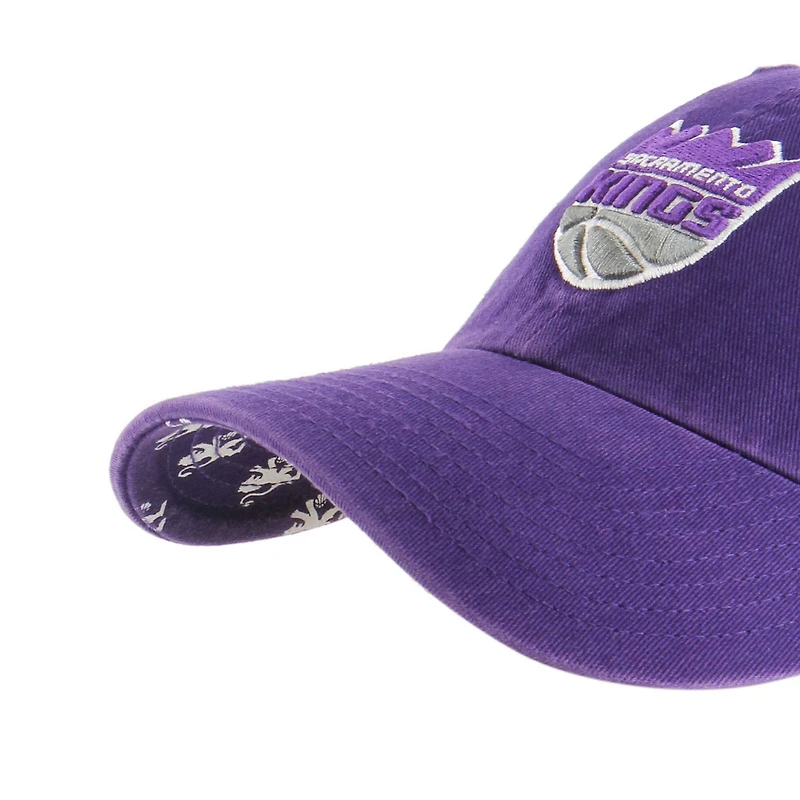 Chapeau réglable de nettoyage sous visière '47 Purple Sacramento Kings Confetti pour femmes