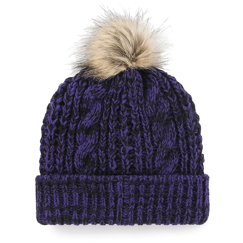 Women's '47 Purple Sacramento Kings Meeko Cuffed Knit Hat with Pom